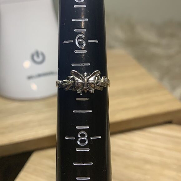 Vintage 90’s Black Hills Silver Sterling Butterfly Ring Size 7 - Picture 7 of 17